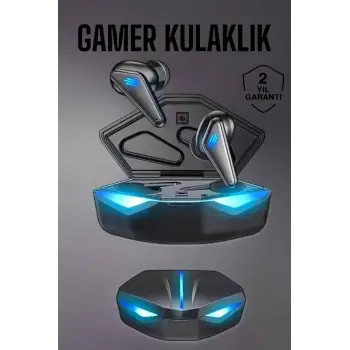 Bluetooth Oyuncu Kulaklığı Led Işıklı Kablosuz ANC Özelliği