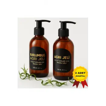 Burlumbuş Otu Vücut Masaj Jeli 120 ml 2li Set