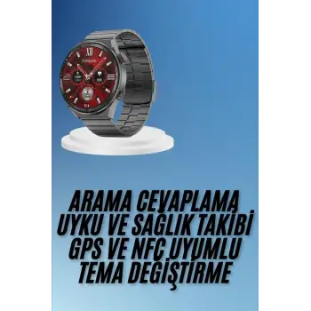 Çağrı Cevaplama Sesli Asistan Çoklu Dil Desteği 5.0 Bluetooth Akıllı Saat