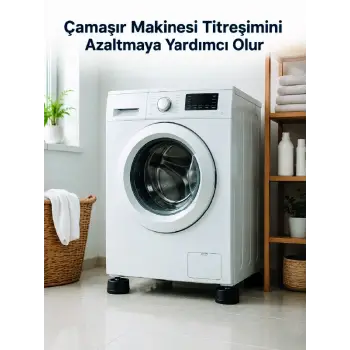 Çamaşır Makinesi İçin 4 Adet Kauçuk Ayak Pedi