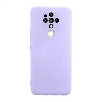 Camon 16 Kılıf Nano içi Kadife Silikon - Lila