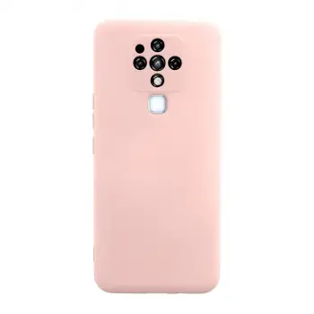 Camon 16 Kılıf Nano içi Kadife Silikon - Pudra