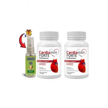 Cardiamin Forte 2 Kutu Multivitaminli Omega3lü 60 Soft Jel Kapsüllü Formül + Çörek Otu Yağı 30 ml
