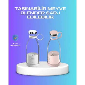 Çevre Dostu Cam Gövdeli Kablosuz Smoothie Blender