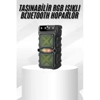 Çift Çıkışlı Güçlü Bataryalı Kablosuz Yüksek Ses Kaliteli Bluetooth Hoparlör