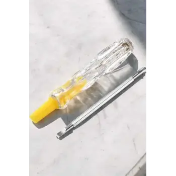 Çift Taraflı Elektrik Kontrol Kalemi Şeffaf Tornavida
