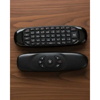 Çift Taraflı Hava Mouse Kablosuz Klavye ve Uzaktan Kumanda