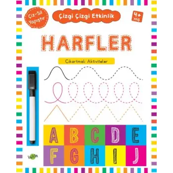 Çizgi Çizgi Etkinlik - Harfler (4+ Yaş)