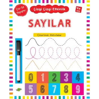 Çizgi Çizgi Etkinlik - Sayılar (4+ Yaş)