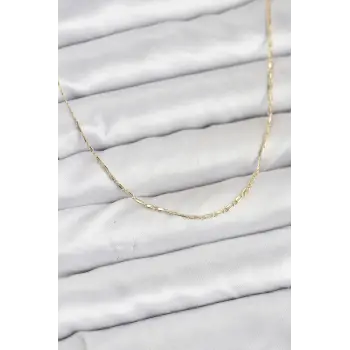 CM 14K Gold Renk Kesme Model 60 cm Kadın Kolye