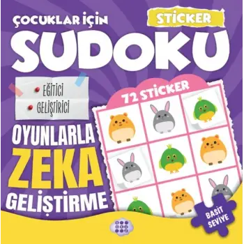 Çocuklar için Sudoku - Sticker Hediyeli Basit Seviye 2
