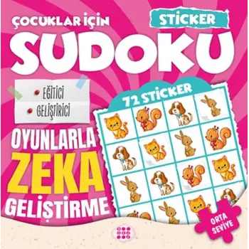 Çocuklar için Sudoku - Sticker Hediyeli Orta Seviye 1