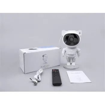 Çocuklara Özel Projeksiyon Astronot Lamba Speaker Sevimli