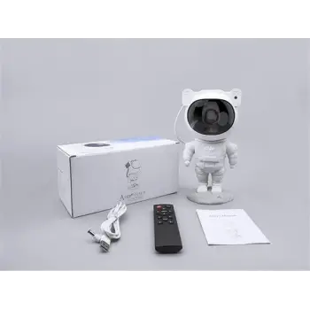 Çocuklara Özel Projeksiyon Astronot Lamba Speaker Sevimli