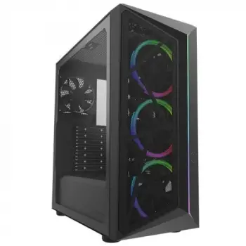 Cooler Master CMP510 TG 650W 80+ Mesh Panel Siyah ARGB 3x120MM FANLI Mid-Tower Kasa