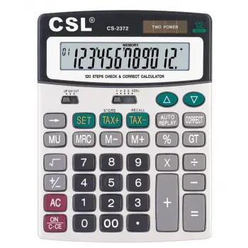 CSL CS-2372 12 Hane Masa Tipi İşlem Kontrollü Hesap Makinesi