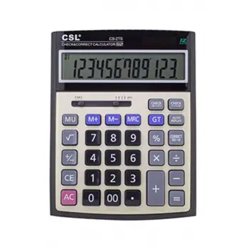 CSL CS-2TS 12 Hane Masa Tipi İşlem Kontrollü Hesap Makinesi