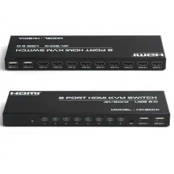 Dark  DK-AC-KVMHD8X1 8 port 4K 60Hz HDMI KVM Switch