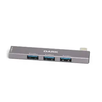 Dark DK AC USB34C 4 Port USB HUB USB-C 1XUSB -A3.0 3XUSB-A2.0