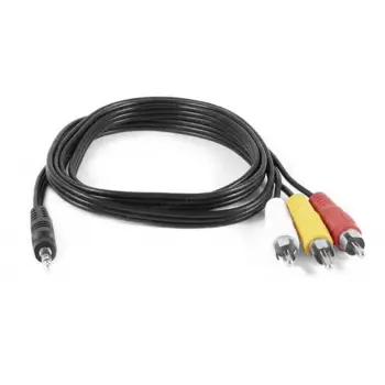DarkDK-CB-VCOMX35 1 Metre 3.5 mm - Kompozit RCA Video ve Ses Kablosu