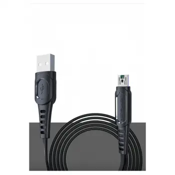 DC24 Micro USB Kablo 1.2M 4A - Siyah