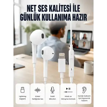 Derin Bas ve Net Ses Özellikli Kulak İçi Kulaklık Yeni Nesil