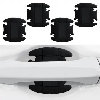 Dış Kapı Kolu Koruma Bandı Silikon 4 Parça Siyah