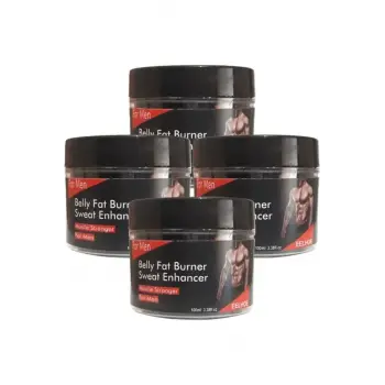 Eelhoe 4lü Adet Belly Fatburner Sweat Enhancer Erkeklere Özel  Şekillendirme Kremi 100 ml