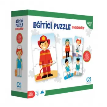 Eğitici Puzzle - Meslekler