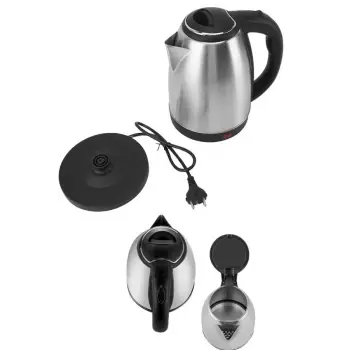 Elektrikli Paslanmaz Çelik Su Isıtcı Çelik Kettle 1.8 Lt. Uzun Ömürlü