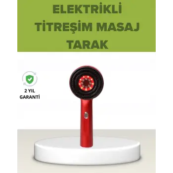 Elektrikli Titreşim Masaj Tarak Kırmızı Işık Terapi