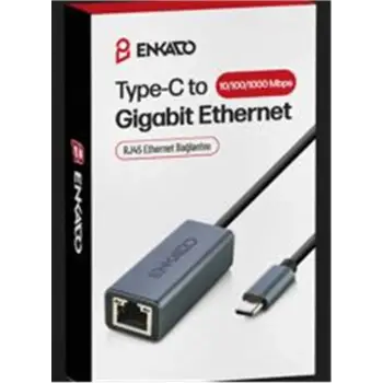 ENKADO EKD-TP45 TYPE-C USB 3,1 TO 10-100-1000 GİGABİT ETHERNET ADAPTÖR