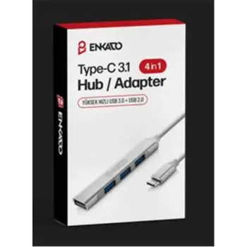 ENKADO EKD-TP50 TYPE-C USB 3,1 TO 4in1 PORT USB ADAPTÖR