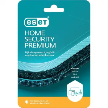 ESET HOME SECURITY PREMIUM 3 KULLANICI 1 YIL KUTU