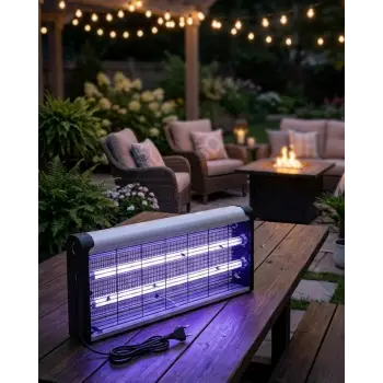 Ev Balkon Mutfak İçin Elektrikli Sinek Savar 10W UV Işıklı Lamba