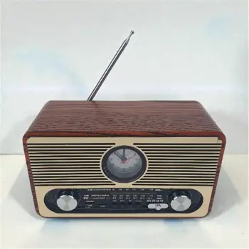 Everton RT-566 Bluetooth-USB-SD-FM Şarjlı Saatli Nostaljik Radyo