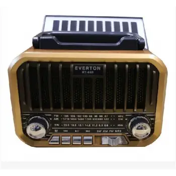Everton RT-685 Şarjlı,Solarlı Nostaljik Radyo ( Bluetooth-USB-SD-FM)