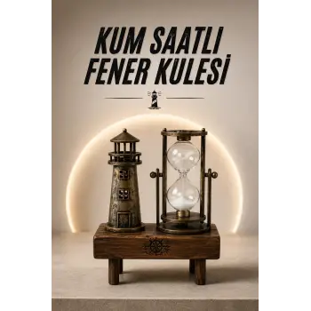 Eyfel Kulesi ve Deniz Feneri Dekoratif Masa Biblosu Hediyelik