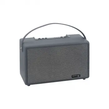 F32 2x50W Sürücülü 2 Adet Mikrofonlu BT 5.2 Kablosuz Hoparlör - Siyah