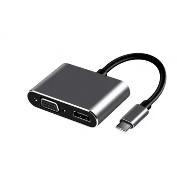 FRISBY FA-7678C Type-c - HDMI+VGA 4Kx2K Adaptör