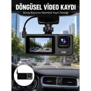 Full HD 3 Kanallı Araç Kamerası – Akıllı Çözümlerle Sürüş Yeni Nesil