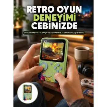 G5 Game Box Retro Mini Oyun Konsolu – 500 Dahili Oyun Yeni Nesil