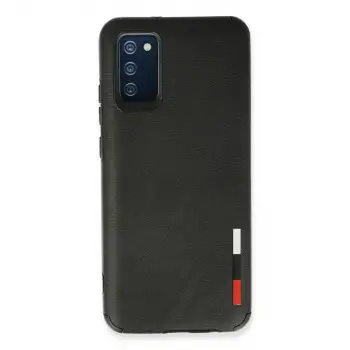 Galaxy A02S Kılıf Loop Deri Silikon - Siyah
