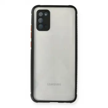 Galaxy A02S Kılıf Miami Şeffaf Silikon - Siyah