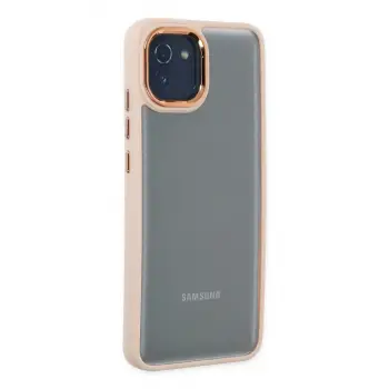 Galaxy A03 Kılıf Dora Kapak - Pudra