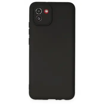 Galaxy A03 Kılıf First Silikon - Siyah