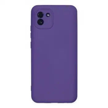 Galaxy A03 Kılıf Nano içi Kadife Silikon - Mor