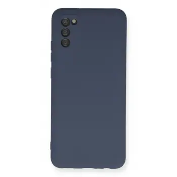 Galaxy A03S Kılıf Nano içi Kadife Silikon - Gri