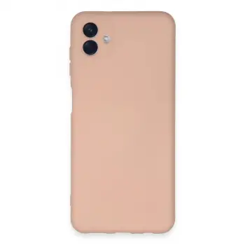 Galaxy A04E Kılıf Nano içi Kadife Silikon - Pudra