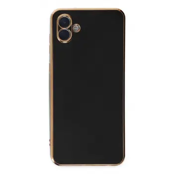 Galaxy A04E Kılıf Volet Silikon - Siyah